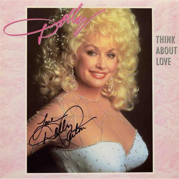 Dolly Parton signed Think About Love album