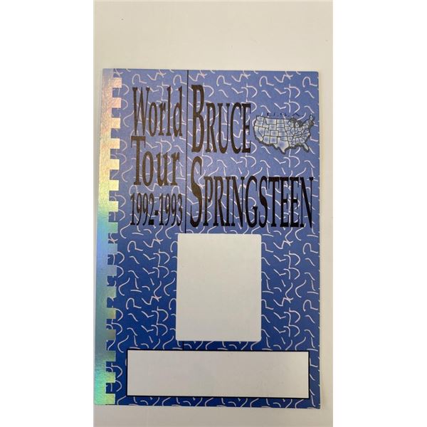 Bruce Springsteen backstage pass