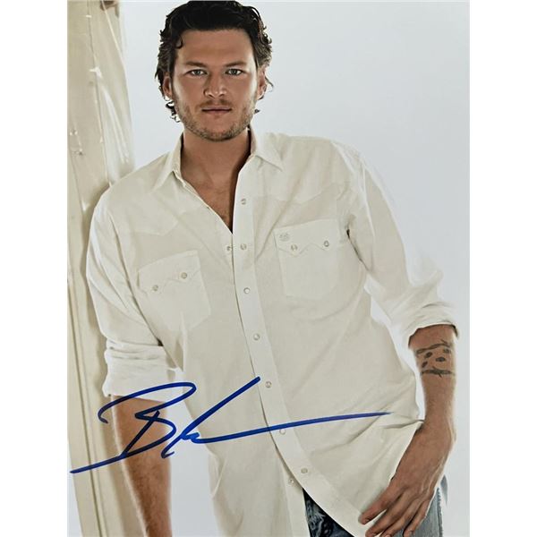 Country Superstar Blake Shelton signed photo