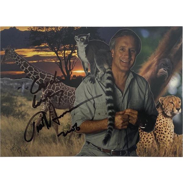 Jungle Jack Hanna signed postcard