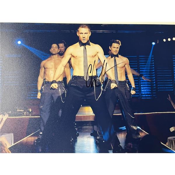 Magic Mike Channing Tatum signed movie photo