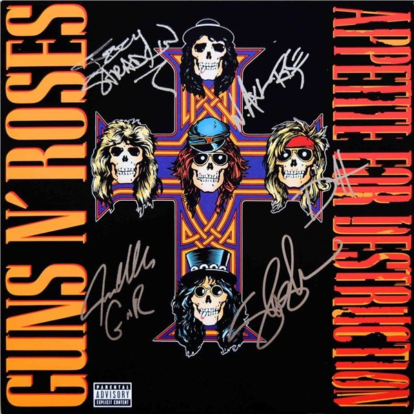 Guns N' Roses Appetite For Destruction signed album