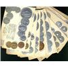 Image 1 : Vintage Postcards, World Coinage Money Cards.  Includes cards from European Countires, includes 27 c