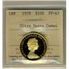 Image 1 : Gold 1978 $100 22kt ICCS PF67 Ultra Heavy Cameo.