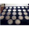 Image 1 : RCM Products. 1971-2009 UNC Silver Dollar Set in Blue Velvet casing.  Set comes complete. 40 pcs in 