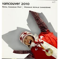 RCM Vancouver 2010 $25 Proof Silver Coin Set.  Includes 14 pcs all with certificate inside Black Lea