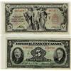 Image 1 : The Canadian Bank of Commerce 1935 $5 CH-75-18-02 & Imperial Bank of Canada 1934 $5 CH-375-22-04.  L