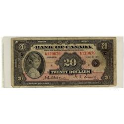 1935 $20 BC-9b #A129679.  Nice VG example.