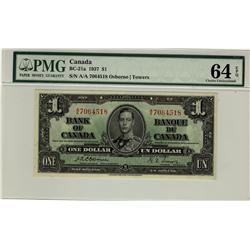 1937 $1 BC-21a #AA7064518 PMG CH UNC64 EPQ.