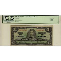 1937 $1 BC-21b #HA4388515, PCGS VF25.
