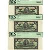 Image 1 : 1937 $1 BC-21c #SL7047284-286 PCGS AU58PPQ.  Lot of 3 consecutive notes.