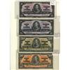 Image 1 : 1937 $10 BC-24b, BC-24c, $20 BC-25c & $50 BC-26c.  Lot of 4 notes VF to EF.