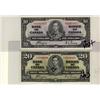 Image 1 : 1937 $10 BC-24c #MT & $20 BC-25c #HE.  Lot of 2 notes.  AU.