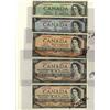 Image 1 : 1954 Modified Lot of 5 notes including $1 BC-37bA #*AY, $5 BC-39bA #*VS, $50 BC-42b, $100 BC-43a & B