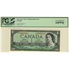 Image 1 : 1954 $1 BC-37bA #*I/O0605421 PCGS CH UNC 64PPQ.