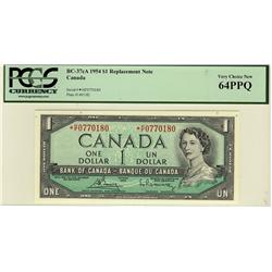 1954 $1 BC-37cA #*H/F07770180 PCGS CH UNC 64 PPQ.