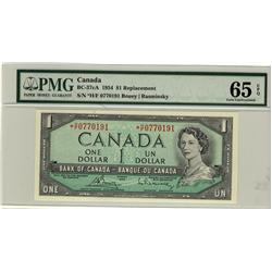 1954 $1 BC-37cA #*HF0770191 PMG Gem UNC65 EPQ.