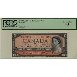 1954 $2 BC-38aA #*A/B0019179 PCGS EF45.