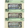 Image 1 : 1954 $5 BC-39a-i CH AU55PPQ, BC-39bA AU53PPQ & BC-39cA CH AU58PPQ.  Lot of 3 PCGS graded notes.
