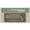 Image 1 : 1954 $10 BC-40bA #*BV0307004.  PMG F15.  Scarcer prefix.