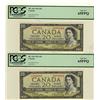 Image 1 : 1954 $20 BC-41b #BW3784303-304 PCGS Gem UNC65PPQ.  Lot or 2 consecutive notes.