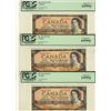 Image 1 : 1954 $50 BC-42b #BH6872961-963 PCGS UNC 63PPQ.  Lot of 3 conecutive notes.  