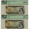 Image 1 : 1973 $1 BC-46aA #*GF 7 *GU PCGS UNC 62PPQ AND UNC 63PPQ respectively.