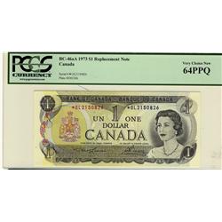 1973 $1 BC-46aA #*OL2150826 CH UNC 64PPQ.