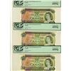 Image 1 : 1969 $20 BC-50aA #*EM, *EX & BC-50bA *EZ.  Lot of 3 notes all PCGS EF45PPQ.