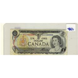 MILLION 1973 $1 BC-46b #ECG1000000.  Affordable in VF condition.