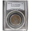 Image 1 : Nfld 1876H 1¢ PCGS MS64RB. Nice with some red lustre.