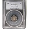 Image 1 : Nfld 1941c 5¢ PCGS MS65.  Gem toning.