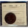 Image 1 : 1858 1¢ ICCS VF30.