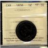 Image 1 : 1858 1¢ ICCS VF30.