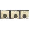 Image 1 : 1881H, 1882H Obv 1 & 1894 1¢ ICCS AU55.  Lot of 3 coins.