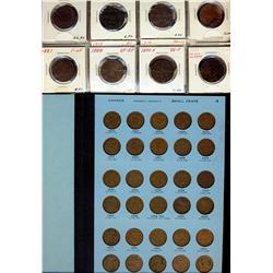 1887-1915 1¢, 1920-1976 1¢ & 1894 1¢ EF, 1937, 1938, 1944 & 1945 1¢ UNC along with PEI 1871 1¢(2) bo