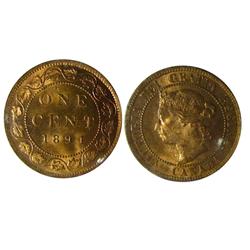 1894 1¢ ICCS MS65RD, 85% Red, a nice example.  Lightly lacquered to preserve its colour.