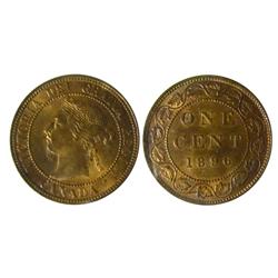 1896 1¢ ICCS MS65RD. 75% red with lustre.