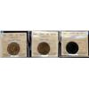 Image 1 : 1907H EF45, 1909 Trace red & 1918 RB.  Lot of 3 ICCS graded coins. 1909 & 1918 MS62 respectively