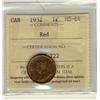 Image 1 : 1932 1¢ ICCS MS64RD.  Lustrous 90% red.
