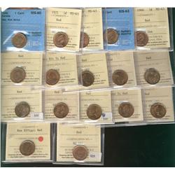1945 1 MS60, 1971, 1975, 1985, 1966 MS63RD, 1951, 1965 SmBds Blt 5, 1993 MS64RD & 1967, 1968, 1970,