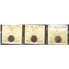 Image 1 : 1982, 1986 & 2006 1¢ ICCS MS66RD.  Lot of 3 coins.