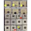 Image 1 : 1858 Sml - 2010 5¢.  Lot of 143 coins with no doubles,  Includes key dates, 1875H Sm ICCS G6, 1884 I