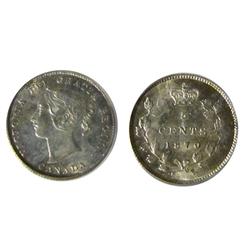 1870 5¢ Raised Border PCGS MS63. A nice and attractive example.