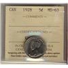 Image 1 : 1928 5¢ ICCS MS63.