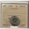 Image 1 : 1939 5¢ ICCS MS64. Brilliant and lustrous.