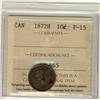 Image 1 : 1872H 10¢ ICCS F15.  Nice key issue.