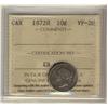 Image 1 : 1872H 10¢ ICCS VF20.  Key issue.