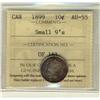 Image 1 : 1899 10¢ Sml 9's ICCS AU55.  Attractive shades.