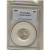 Image 1 : 1899 10¢ sml 9 PCGS/ICCS  MS63.  Full white issue.